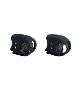 ZOZO - JY-3204 -Bisiklet Silikon Led Arka Işık - (Pilli) Bisiklet Arka Stop (Siyah)