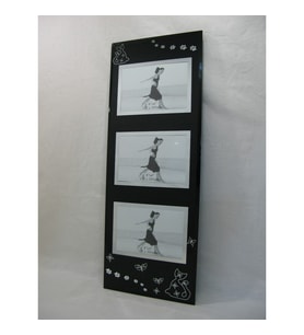 15*10 3lü cats Çerçeve 10x15 siyah ayna Photo Frame Kedili Kelebekli