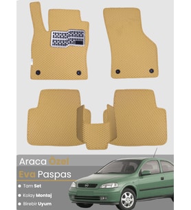 OPEL ASTRA G (1998-2004) Uyumlu EVA Paspas Tam Set–Araca Özel,Kolay Montaj,Su Geçirmez