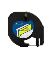 DYMO LETRATAG MUADİL PLASTİK ETİKET SARI 12MM X 4 METRE