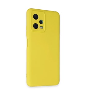 Xiaomi Redmi Note 12 5g Kılıf Nano İçi Kadife Silikon - Sarı