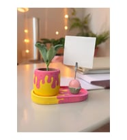 Donut Temalı Makaron Fotoğraf - Not Tutucu hediyelik set