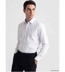 LCW BUSINESS Beyaz Slim Fit Erkek Gömlek