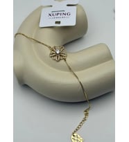 Xuping Rose Taşlı Çiçek Bileklik 25 -xpb20