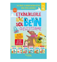 Etkinliklerle Sağ Beyin Sol Beyin Geliştirme (5-6 Yaş) 6’lı Set