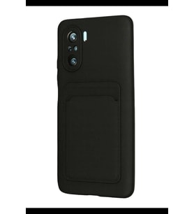 Mi 11i Kılıf Kelvin Kartvizitli Silikon - Siyah