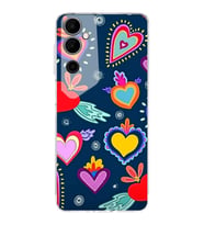 PrintiFy Tecno Pova Neo 2 ile Uyumlu Retro Color 3  Kamera Korumalı Şeffaf  Kılıf