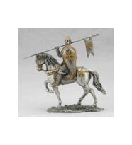 Ortaçağ Atlı Savaşçı Figür, Dekoratif ve Koleksiyonluk, 10x7x2.5 cm