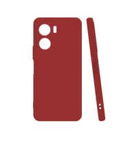 Vivo Y16 Kılıf Kamera Korumalı Silikon Rubber Arka Kapak (Kırmızı)