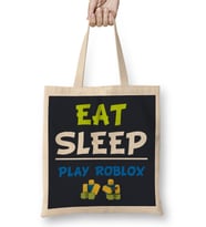Eat Sleep Play Roblox Bez Çanta Uzun Saplı