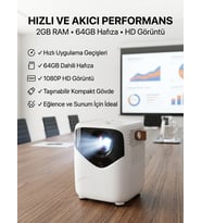 Yüksek HD Görünümlü Taşınabilir Projeksiyon Cihazı