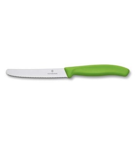 VİCTORİNOX DOMATES SOYMA BIÇAĞI 11CM, TESTERE AĞIZLI YEŞİL