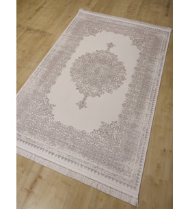 GABARDİN HALI ALESSA 8011 KREM BEJ KLASİK SALON HALISI 160X230 CM