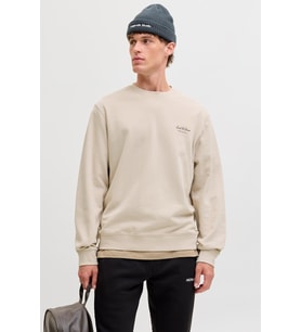 Jack & Jones JJEARCHIVE Graphic Erkek Baskılı Bisiklet Yaka Sweatshirt Günlük Rahat
