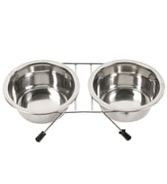 Nunbell Duo Ayaklı 2'li Çelik Mama Kabı 21 cm 1000 ml