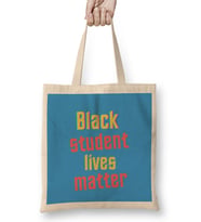 Black Student Lives Matter Bez Çanta Uzun Saplı