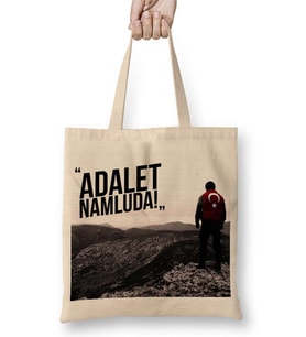 Ayyıldız Adalet Namluda Bez Çanta Uzun Saplı