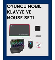 Android Uyumlu Klavye Mouse Oyun Seti – Gecikmesiz Bağlantı, Tak-Çalıştır Özellikli