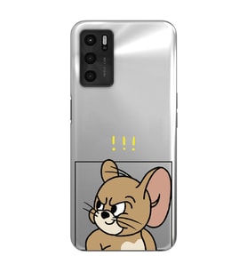Oppo A16 / A55 Uyumlu Tom ve Jerry Tasarımlı Şeffaf Telefon Kılıfı