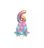 Rainbow 6 Yaş Folyo Balon Set