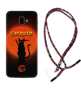 Samsung J6 Plus J7 Prime J7 Pro M20 Kılıf Boyun Asklı Rasta Silikon Catrudo 1679