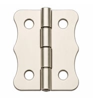 Nikel 100 Adet Papatya Menteşe Düz 40x30 mm - Dekoratif Çerçeve Fener Sandık Kutu Menteşesi