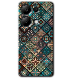 Redmi Note 13 Pro 4G Kılıf HD Desen Baskılı Kılıf - Mandala Desen