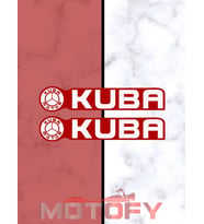 KUBA ETİKET KIRMIZI 15x3cm 2'Li - ETİKET - STİCKER