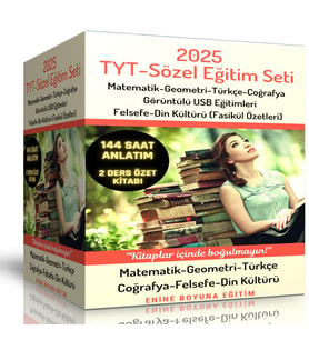 2025 TYT-Sözel Eğitim Seti (144 Saat Anlatım)