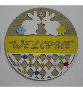 Tavşanlı Kapı süsü 30 cm (Toptan fiyatı Farklıdır) (Sarı)