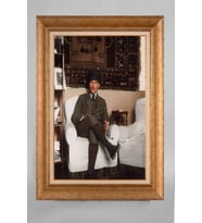 Altın Varaklı Çerçeveli Paspartulu Atatürk Tablo a639 (Gold)