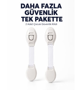 2 Adet Güçlü Yapışkanlı Çocuk Güvenlik Kilidi