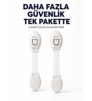 2 Adet Güçlü Yapışkanlı Çocuk Güvenlik Kilidi