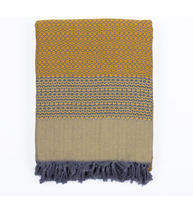 Çift Kişilik Yatak Örtüsü ve Pike %100 Pamuklu İnce Hafif Yazlık Battaniye Boho Dekoratif Koltuk Örtüsü Çok Amaçlı Çeyizlik Günlük Kullanım (Hardal, 200x250 cm Çift Kişilik Pike)