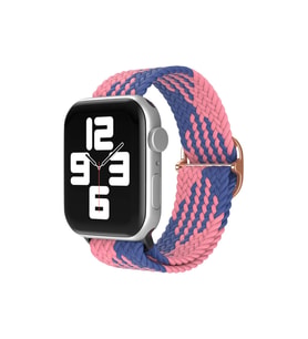 Uray store Apple Watch 38mm Star Kordon - Pembe-Mavi