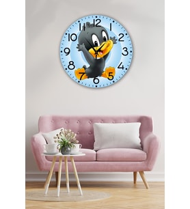 bilge Tasarım Çocuk Odası Duvar Saati 30 x 30 CM (Çok Renkli)