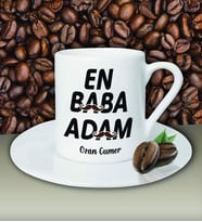 Kişiye Özel En Baba Adam Tasarımlı Beyaz Kahve Fincanı