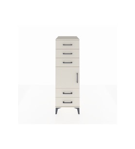 Kronos Dolap Tek Raflı 5 Çekmeceli Tek Kapaklı 44x59x134 Aytaşı-Aytaşı