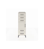 Kronos Dolap Tek Raflı 5 Çekmeceli Tek Kapaklı 44x59x134 Aytaşı-Aytaşı