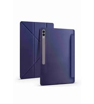 Galaxy Tab S10 Ultra Uyumlu 14.6 inç Standlı Kalem Bölmeli Tri Folding Tablet Kılıfı