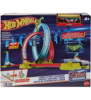 HPC05 Hot Wheels Neon Yarışlar Çifte Çemberde Yarış Seti