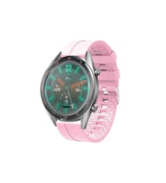 Huawei GT - GT 2 - Honor Magic Watch 2 46mm Akıllı Saat Silikon Kordon (Pembe)
