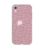 Iphone XR Uyumlu Cute Pink Pig Tasarımlı Şeffaf Telefon Kılıfı