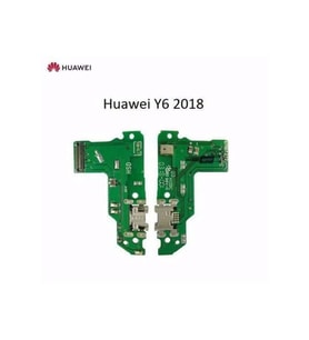 Huawei Uyumlu Y6 2018 Mikrofon Şarj Bordu Şarj Soketi A++Süper Kalite