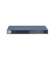 HIKVISION 16port PoE 230w 2-SFP 10/100 Yönetilebilir Switch DS-3E1318P-EI/M