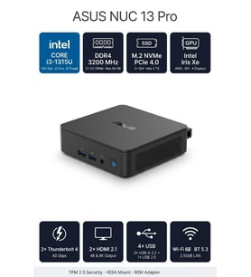 ASUS NUC13ANKI3 NUC13 PRO SLIM KIT - INTEL CORE I3-1315U MINI MASA ÜSTÜ PC
