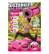 10 mm EVA Egzersiz Matı – Yoga Pilates Fitness ve Kamp İçin Kaymaz Taşınabilir Mat