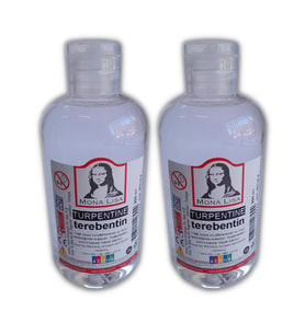 Terebentin Kokusuz ve Yağlı Boya İnceltici 250 ml 2 Adet Mona Lisa Terebentin Fırça Temizleme Kokusuz ve Yağlı Boya İnceltici (Renksiz)
