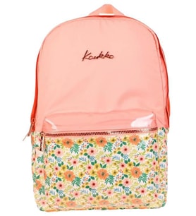 Kaukko Soft Floral Sırt Çantası Salmon K1734
