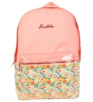 Kaukko Soft Floral Sırt Çantası Salmon K1734